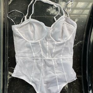 White bodysuit S Guess
